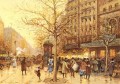 A Paris Straßenszene Pariser gouache Impressionismus Eugene Galien Laloue